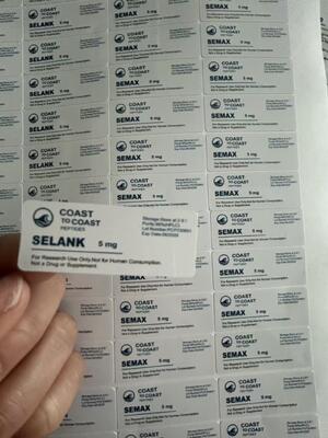 Selank 5mg 小容器 2 3 ml ガラスボトル ペプチドラベル