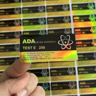 テスト エナンタテ 250mg ゴールドとブラックレーザー 材料のラベル