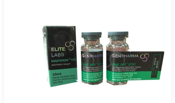 Decaの名前のホログラムのGEN Pharm Populaの設計のためのガラス ガラスびんラベルそして箱