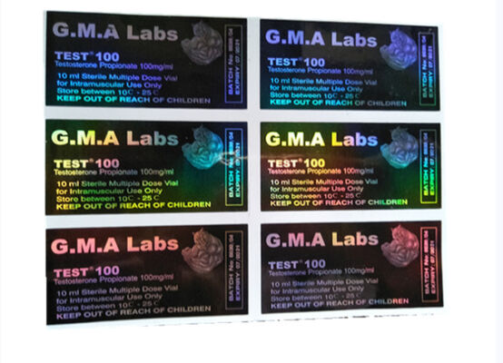 ドラガン デザイン ブラック ホログラム 10ml ボトル ラベル テスト エナント酸塩