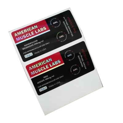 防水光沢のあるホログラム 10 ml バイアル ボトル ラベル