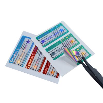 CMYK 10ml ガラスバイアルラベルテストシピオネート用