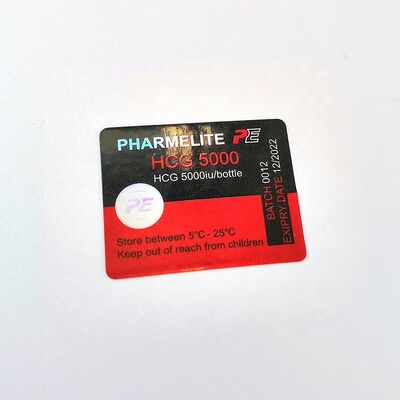 HCG 5000IU 用の自己粘着 2 ml ガラスバイアル ラベル