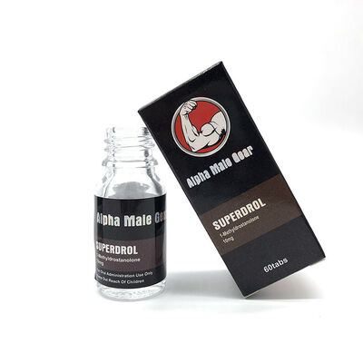 250gsm の白いボール紙アルファ男性ギア スーパードロール バイアル ラベルとボックス