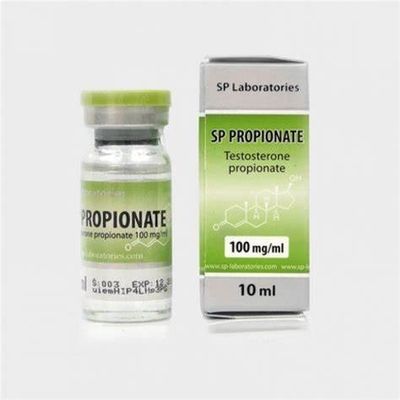 SP ラボ テスト プロピオン酸 100mg 10ml バイアル ラベルとボックス
