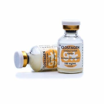 Clostebol Acetate 10ml ガラス ラベルおよび 99% 純度の粉末の箱