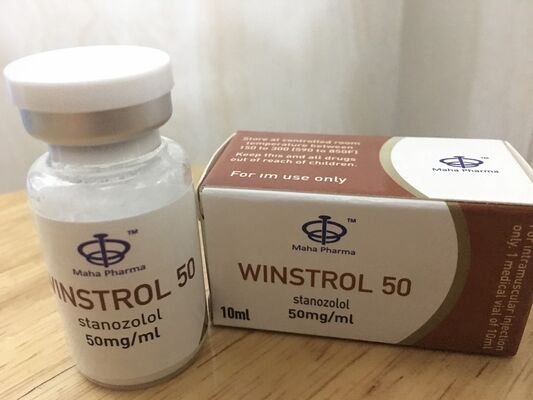 Maha Pharma Winstrolのガラスびんのラベルおよび箱2の色刷